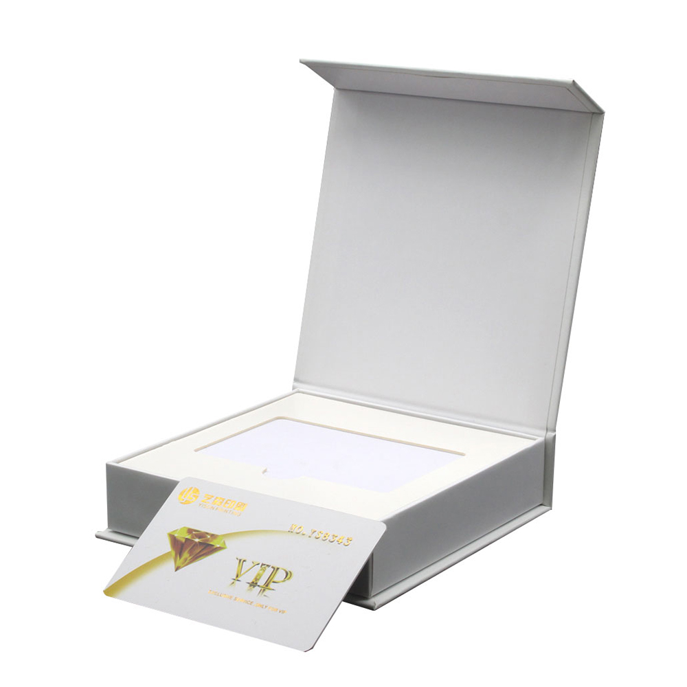 Custom Printed Business Trading Vip Credit Card Boxes Luxury Greeting Gift Voucher Card Packaging Box