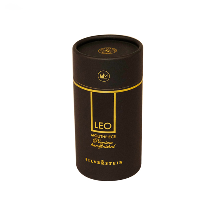 Eco Friendly Custom Printed Paper Tubes Packaging for Cosmetics with Gold Hot Foil Stamping Logo