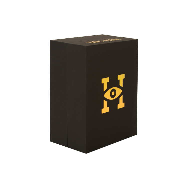 Factory Wholesale Luxury Neck Base and Lid Paper Packaging Gift Boxes for Clothing with Gold Hot Stamping Logo