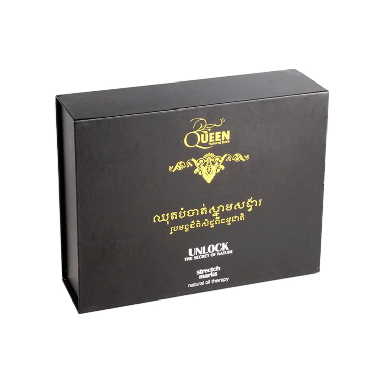Custom Flip Top Magnetic Closure Cardboard Gift Box Packaging with Die Cut Foam Insert Holder for Cosmetics