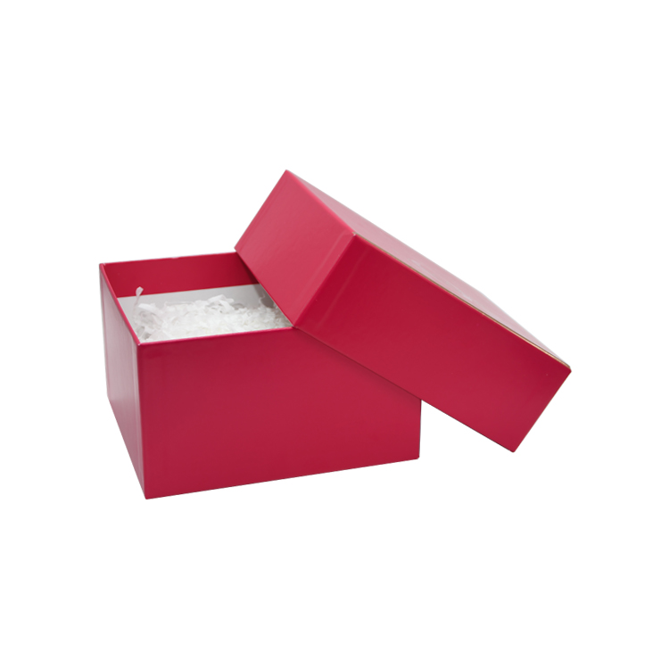 Custom Luxury Cosmetic Gift Packaging Box in Lid and Base Style with Shredded Paper Holder