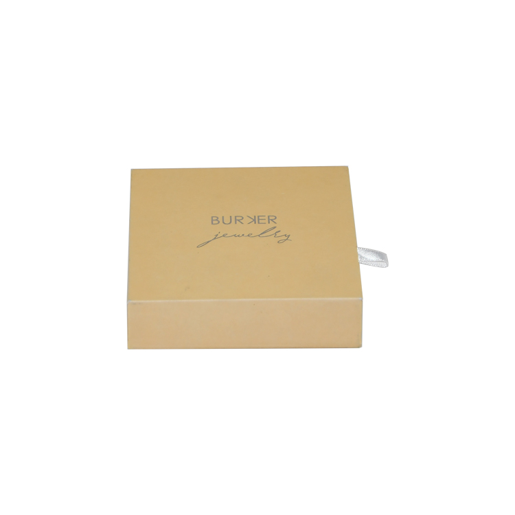Custom Fancy Paper Gift Box Slide Open Drawer Boxes for Jewelry Packaging with Velvet Holder and Silver Hot Foil Stamping Logo