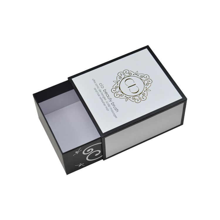 Luxury Custom Logo Rigid Cardboard Paper Cosmetic Jewelry Gift Packaging Sliding Out Drawer Box