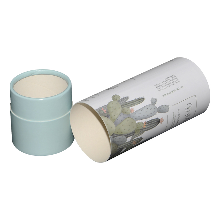 Custom Design Cosmetics Creative Round Art Paper Carton Tube for Packaging