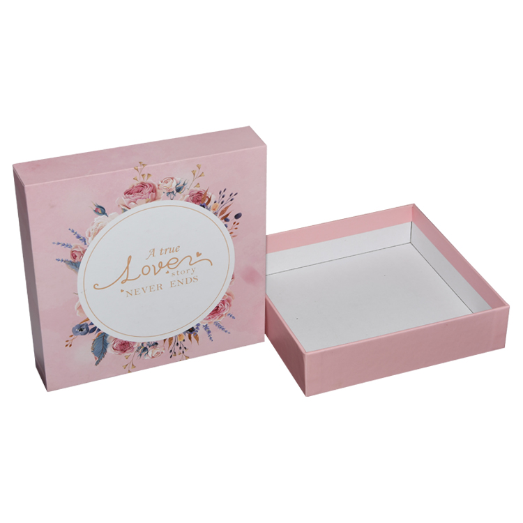 China Manufacturer Pink Cosmetic Base And Lid Box Custom Luxury Paper Packaging Gift Box With Logo For Gifts