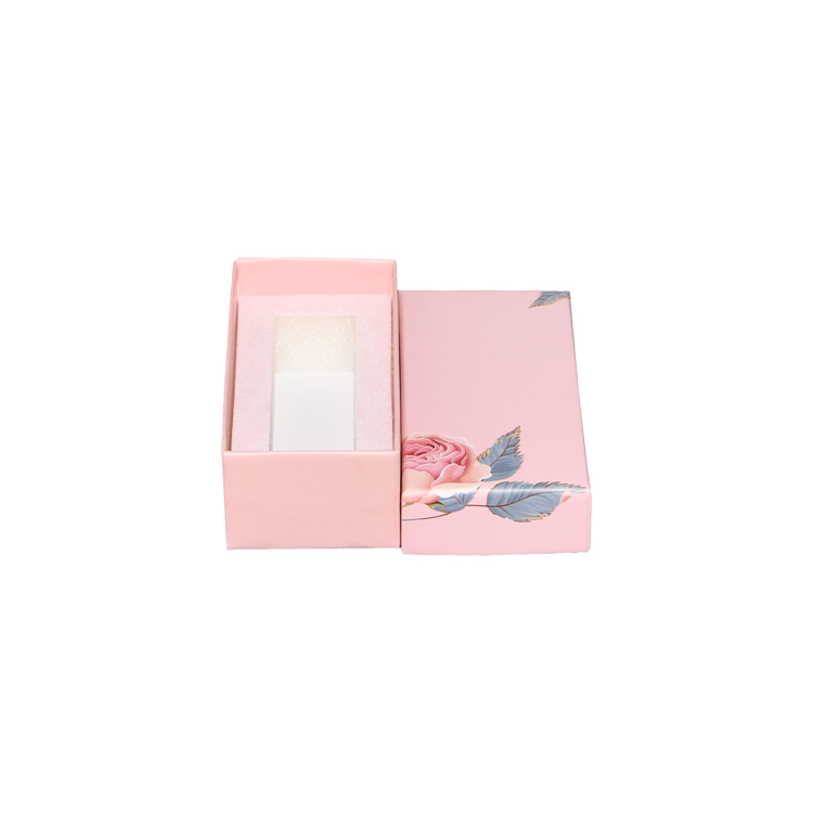 Customized Printing Pink Color Top and Base Bottom Rigid Paper Packaging Lid Custom Paperboard Gift Boxes for Cosmetics Packaging
