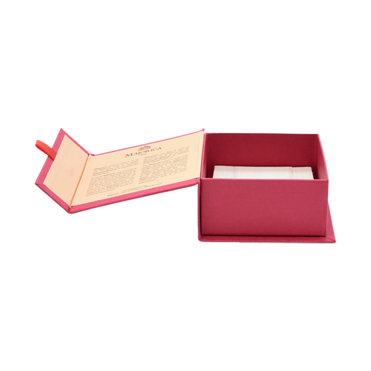 High Quality Paper Cardboard Magnetic Jewelry Packaging Box with Velvet Insert and Hot Foil Stamping Logo