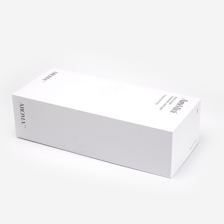 Custom White Matt Lamination Base and Lid Electronics Wine Packaging Cardboard Gift Box with Sponge