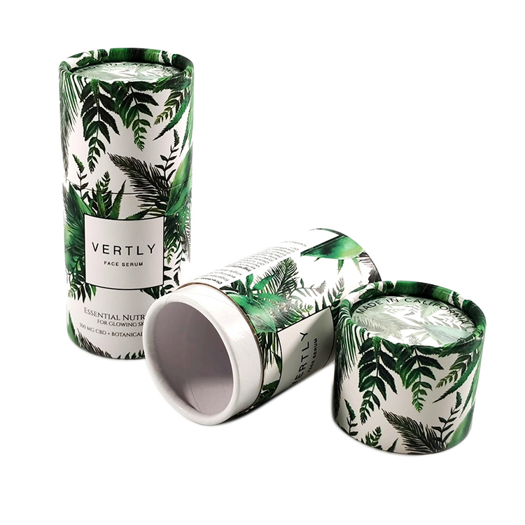 Custom Design Cosmetic Cylinder Paper Cardboard Luxury Perfume Bottle Paper Tube Packaging Box