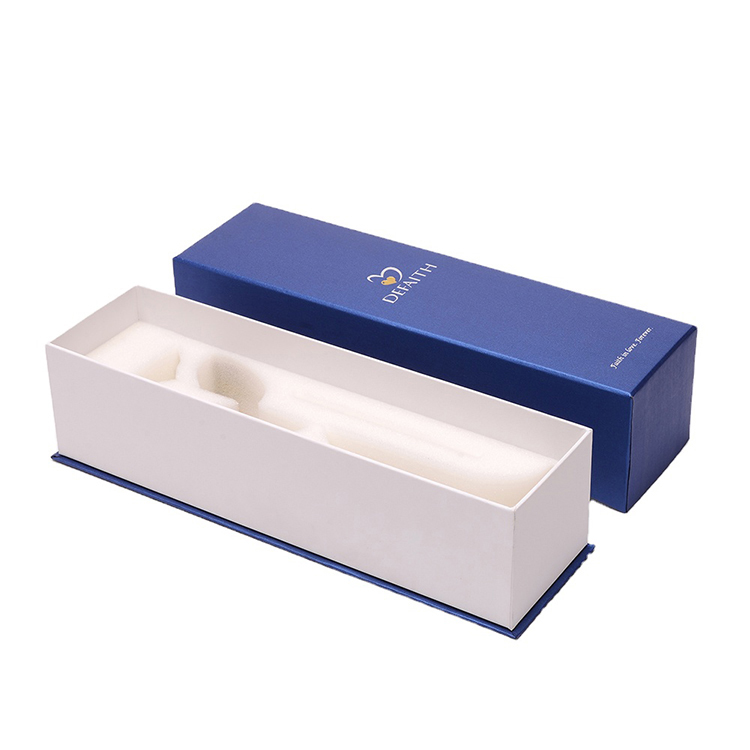  Luxury Gold Foil Lid Top and Base Bottom Rigid Gift Paper Packaging Box for Electronics