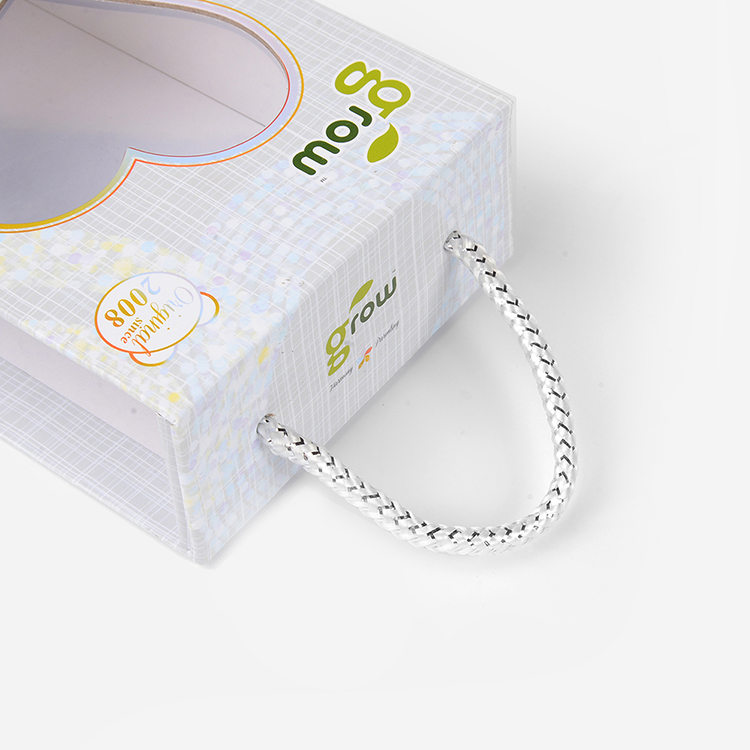 Custom Printed Rigid Brush Cardboard Sliding Drawer Paper Gift Packaging Box with PVC Window