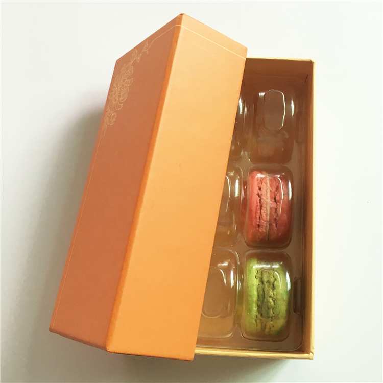 Orange Gift Box Cardboard Candy Paper Box Orange Macarons Cake Box