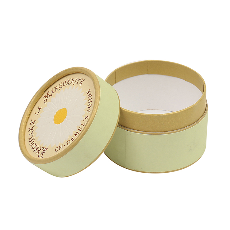 Custom Design Cosmetic Candle Circle Packaging Cardboard Packing Paper Round Tube Box