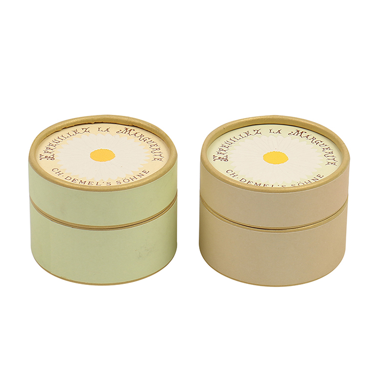 Custom Design Cosmetic Candle Circle Packaging Cardboard Packing Paper Round Tube Box