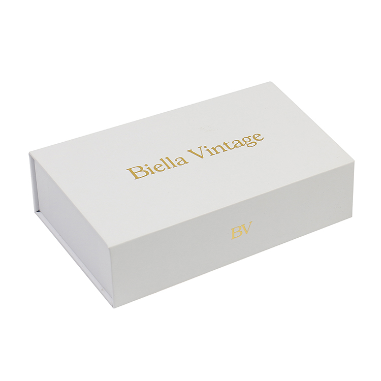 Custom Logo Flap Magnetic Closure Jewelry Box Rigid Cardboard Elegant Paper Necklace Gift Packaging