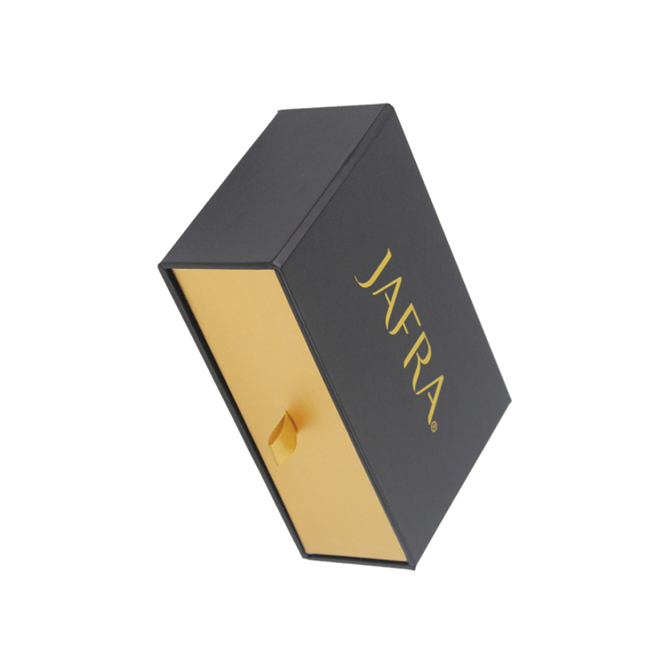 Custom LuxuryCardboard Slide Top Black Rectangular Customized Gift Boxes Base