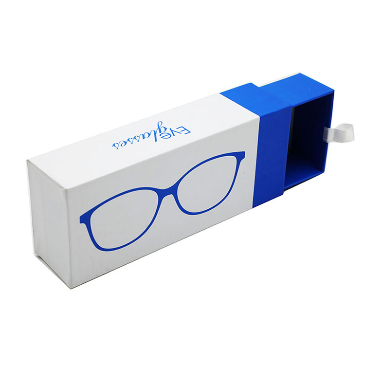Custom Logo Printing Sunglasses Packaging Eyeglass Paper Box Eyewear Drawer Cardboard Box Packaging Sunglasses Box