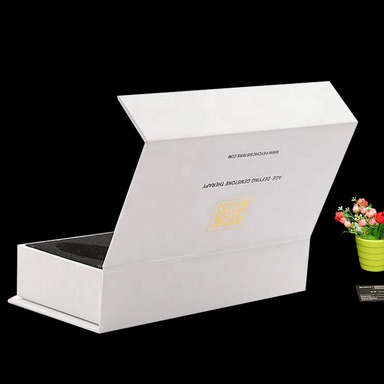 Custom Magnet Folding Paper Luxury Magnetic With Velvet EVA Magnet Closure Gift Box For Scraping Guasha Plate Sheet