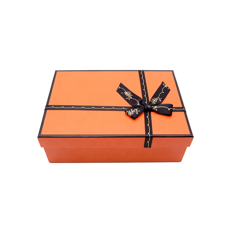 Wholesale Custom Logo Printed Luxury Rigid Gift Box Packaging Cardboard Boxes With Lid Ribbon For Cosmetic