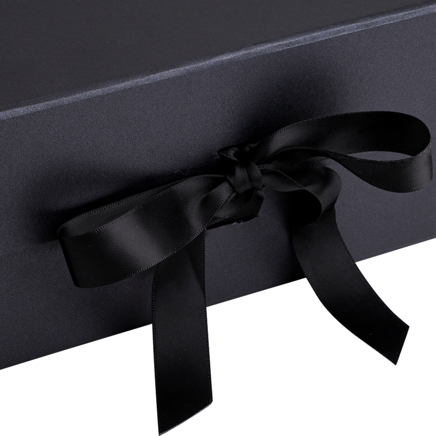Black Magnetic Gift Box Rigid Box With Glossy Effect LOGO Perfect For Birthdays Easter Wedding Valentines Day and Office Parties