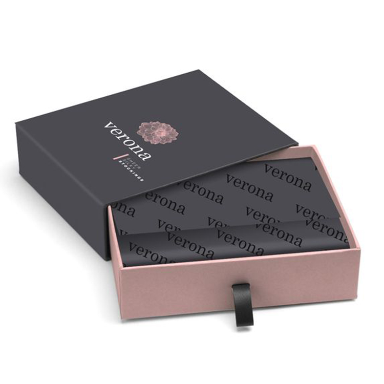 High Quality Fancy Eco Friendly Custom Foldable Paper Jewelry Box Packaging Rigid Packaging Box Sliding Drawer Box With Handle