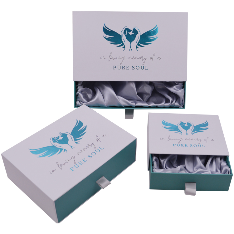 Wholesale Custom Logo Rigid Sliding Out Drawer Box Fancy Gift Box for Jewelry Accessory Jewelry Storage Retail Box with Ribbon
