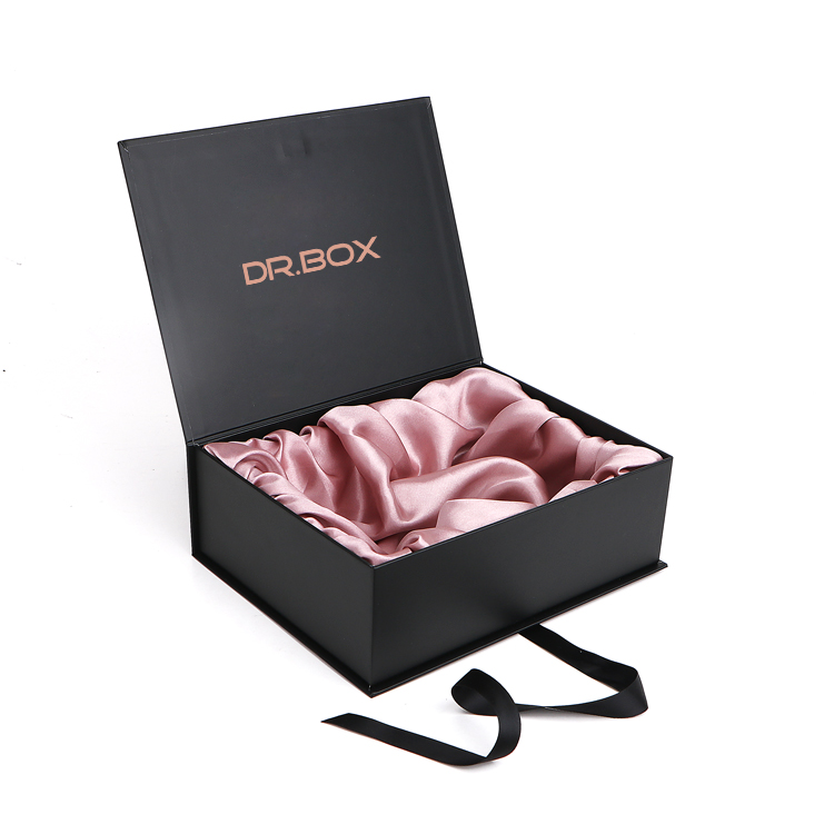 Skincare Cosmetic Perfume Luxury Bow Cardboard Paper Gift Boxes Foldable Custom Magnetic Satin Ribbon Packaging Gift Box