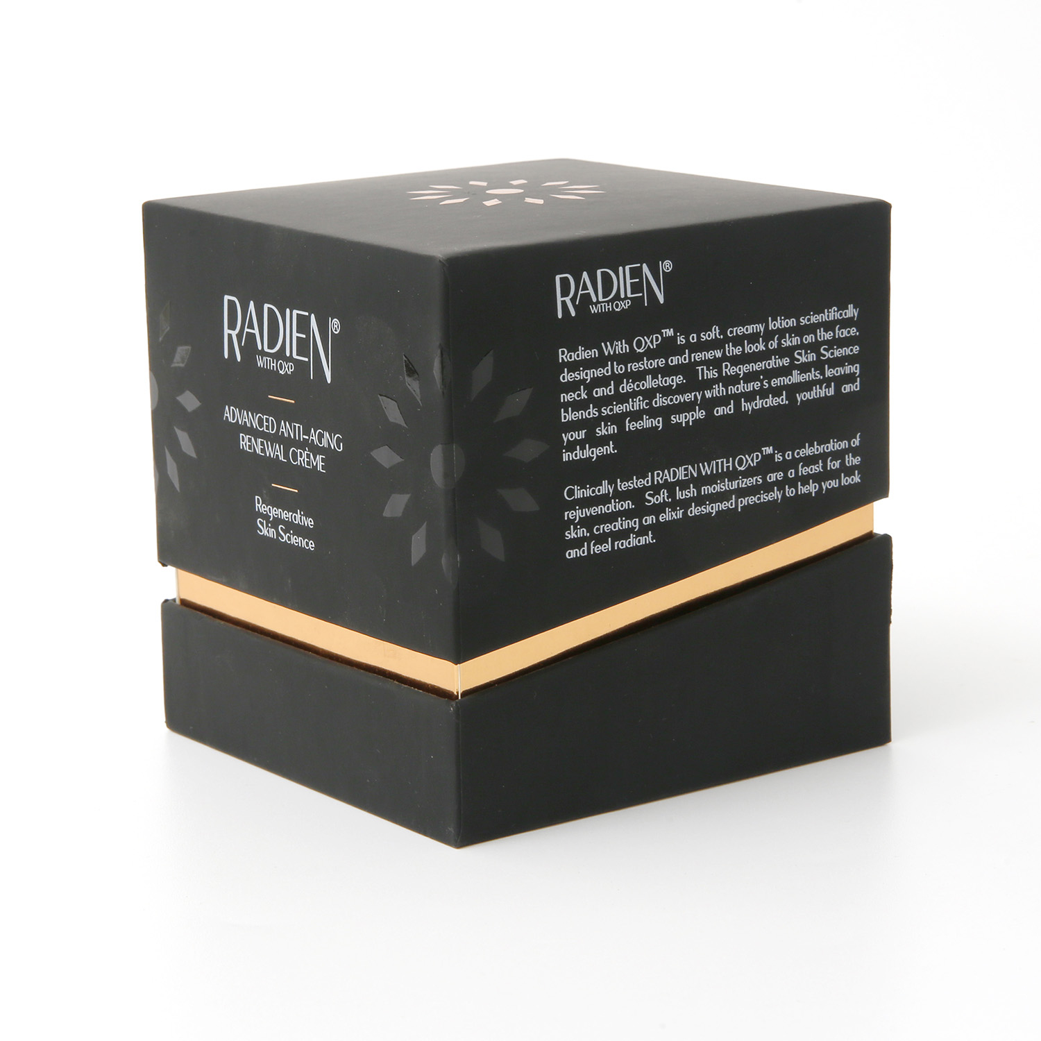 Rigid Customizable Cardboard Cosmetic Night Cream Packaging Box Skincare Black Soft Touch Paper Box