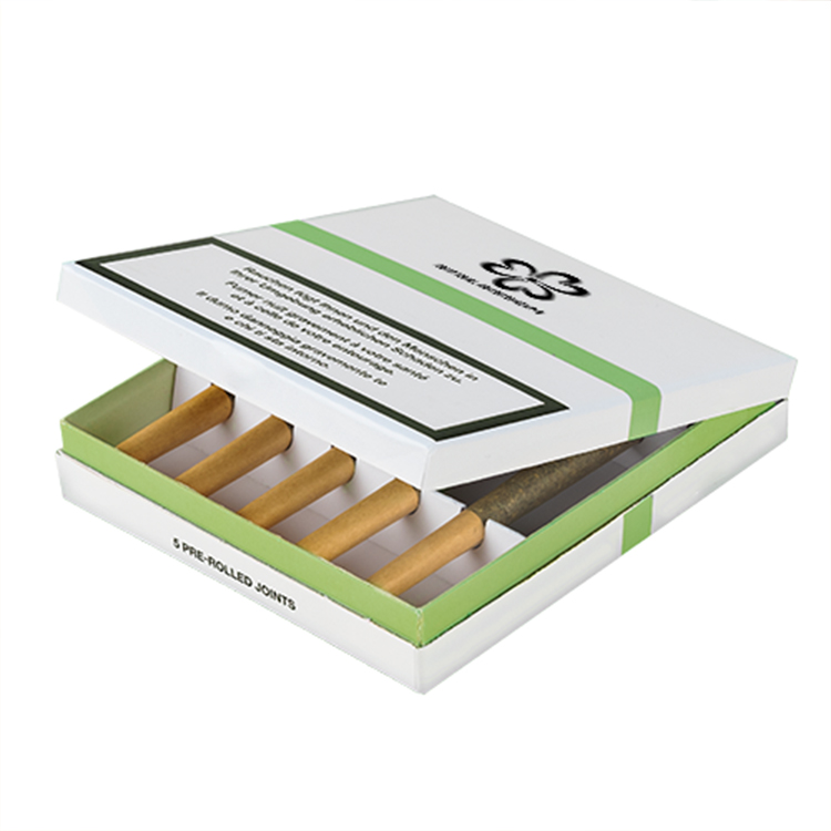 Custom Certified Child Proof Child Resistant Pre Roll Box Packaging Child Resistant PreRoll Packaging Paper Box For Pre-rolled Joints