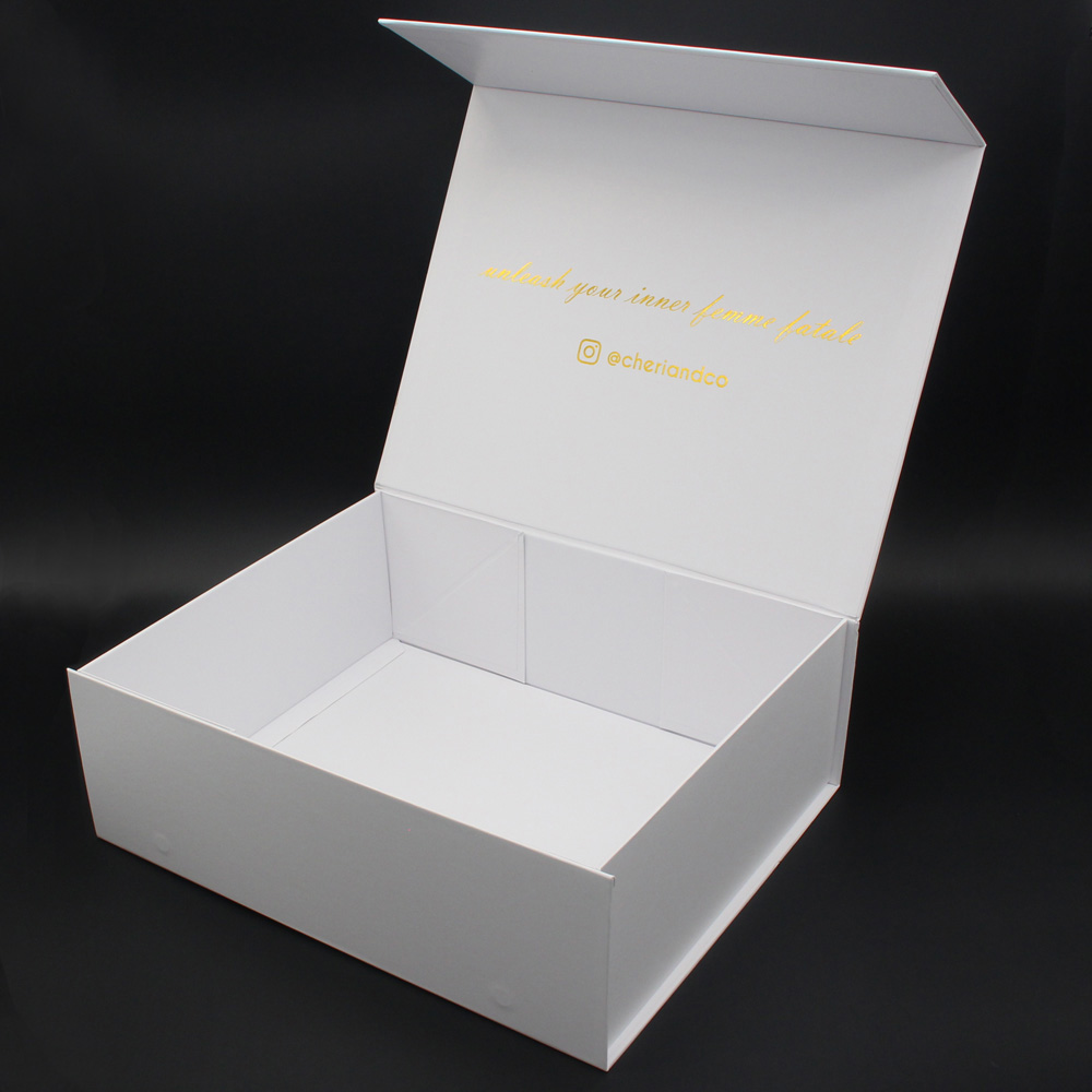 Custom Printing Rigid Folding Paper Box Luxury GIft Packaging Cardboard Box Foldable Magnetic Gift Box For Apparel