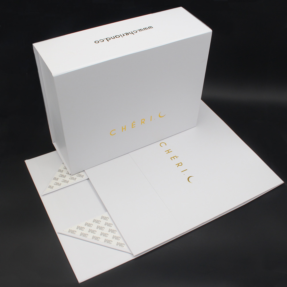 Custom Printing Rigid Folding Paper Box Luxury GIft Packaging Cardboard Box Foldable Magnetic Gift Box For Apparel