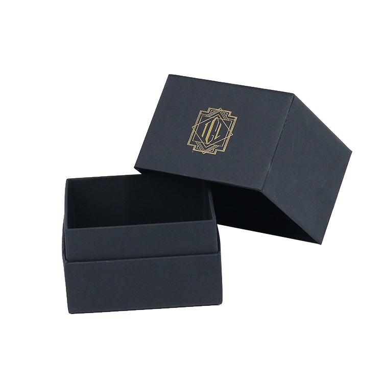 Custom Rigid Paper Boite Bougie Packaging Luxury Matte Black Candle Gift Box For Candles