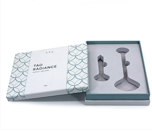 Customized Facial Massage Gift Box Packaging Jade Roller Stone Mailing Cardboard Massage Roller And Guasha Set Box