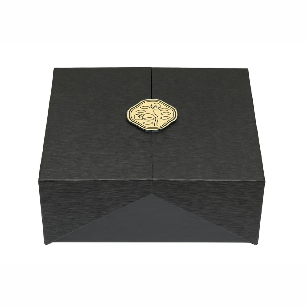 Wholesale Custom Luxury Black Double Creative Door Open Skincare Gift Set Box Custom Logo Cardboard Cosmetic Gift Set Packaging Box