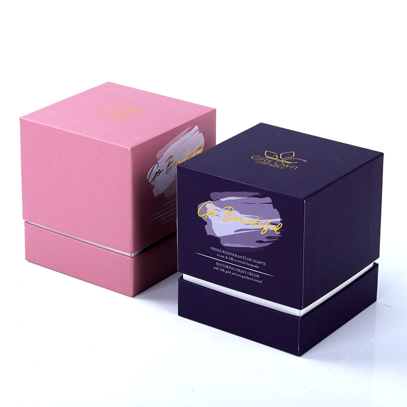 Custom Modern Novel Design Pink Luxury Face Cream Packaging Boxes Paper Girls Cosmetics Skin Cream And Lotion Gift Packaging Box