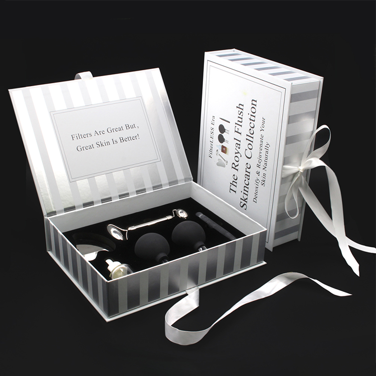Custom Printed Hard Facial Skincare Collection Set Packaging Box Luxury Skin Care Product Set Packaging Boxes
