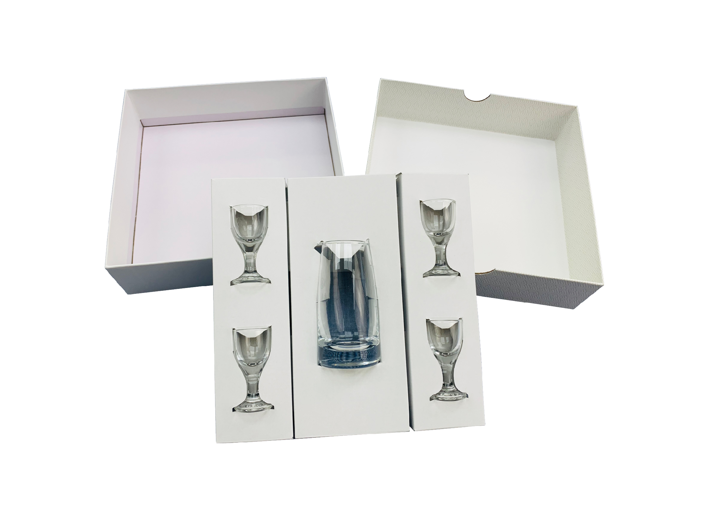 Custom Recyclable Tableware Set Gift Packing Box Protective Kraft Insert Box Shipping Fragile Glass Box