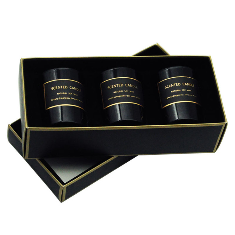 Premium 3 Jars and 4 Jars Rigid Candle Gift Packaging Set Boxes