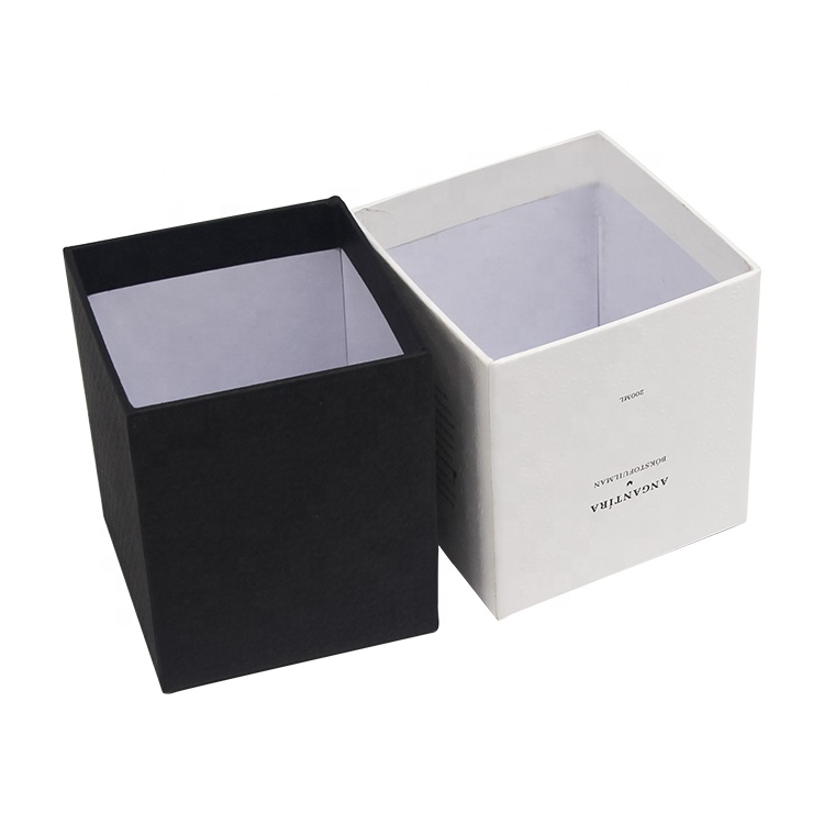 Rigid Card Fancy Art Paper Box Custom Luxury Rigid Packaging Paper Boxes Candle Gift Box With Logo