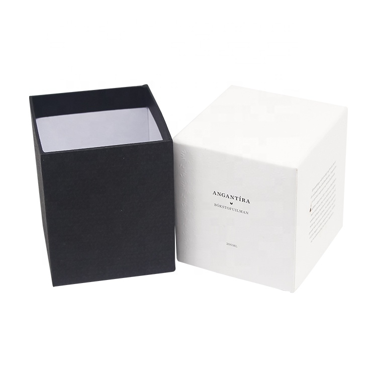 Rigid Card Fancy Art Paper Box Custom Luxury Rigid Packaging Paper Boxes Candle Gift Box With Logo