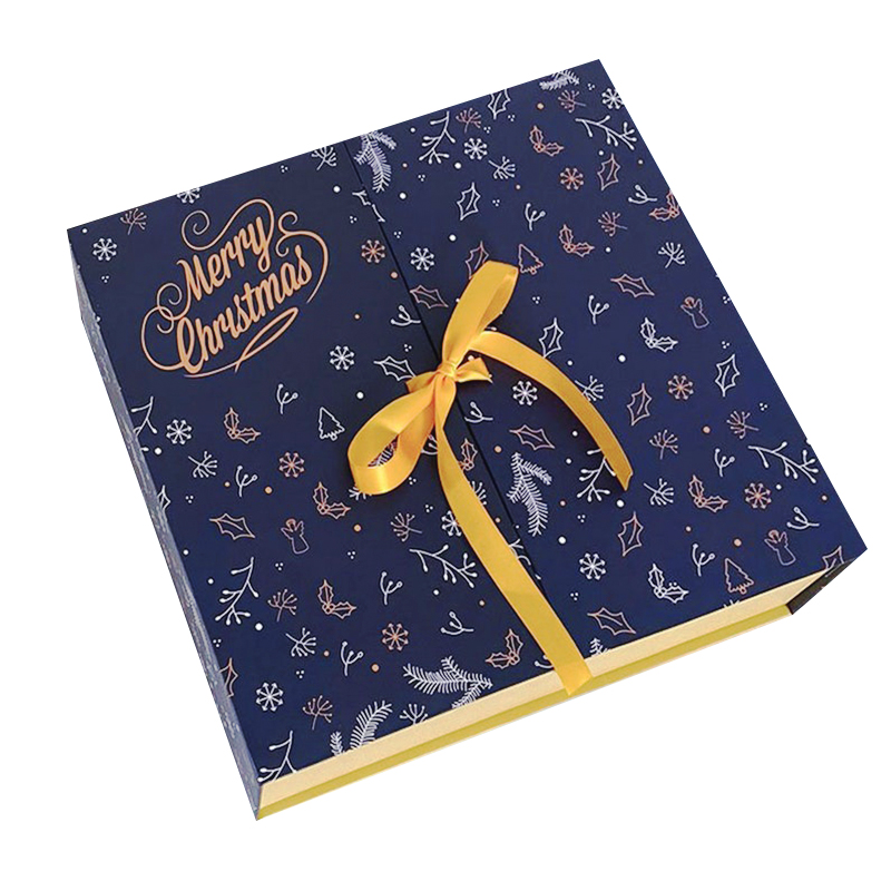 Custom Christmas Make Up Chocolate Paper Box Advent Calendar Cardboard Packaging Gift Box Advent Calendar Box