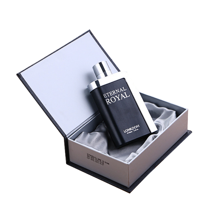Custom Handmade Sponge Tray Rigid Paper Magnetic Closure Creative Flip Lid Luxury Bottle Perfume Packaging Box