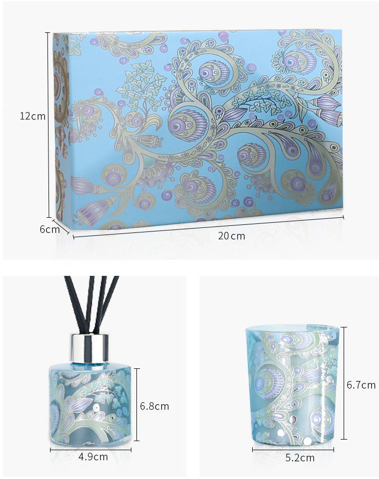 Luxury Skincare Cosmetic Gift Paper Packaging Reed Diffuser Pink Lid And Base Reed Oil Diffuser Bottle Packaging Box