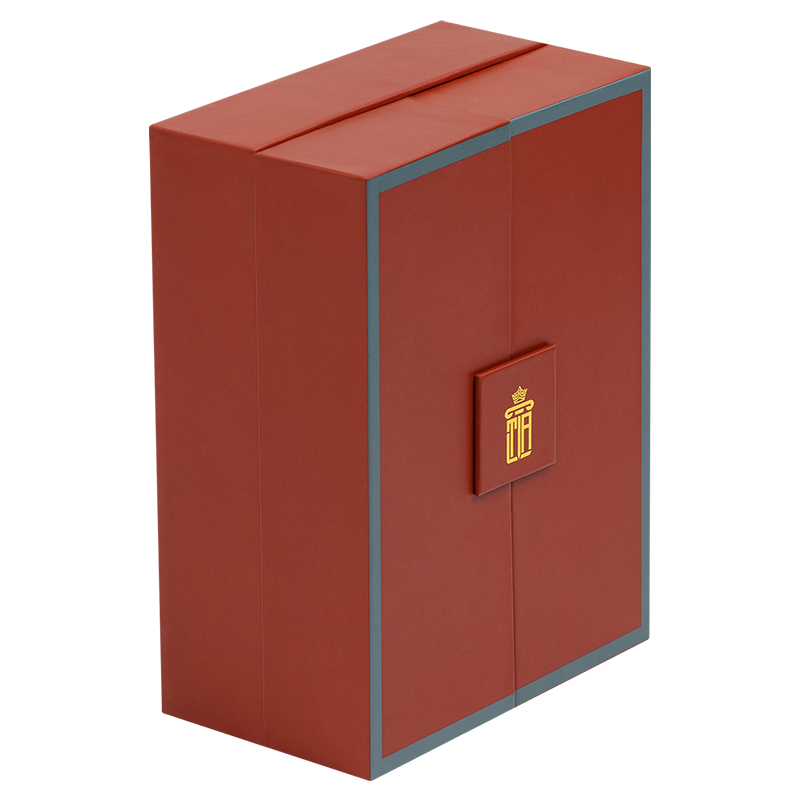 Luxury Red Double Magnetic Door Open Skincare Bottle Fragrance Perfume Packaging Gift Box