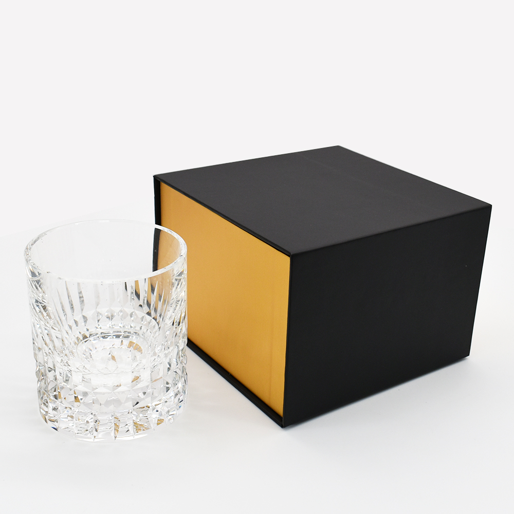 Custom Christmas Wine Glass Cup Package Luxury Magnetic Gift Packaging Design Cardboard Paper Box