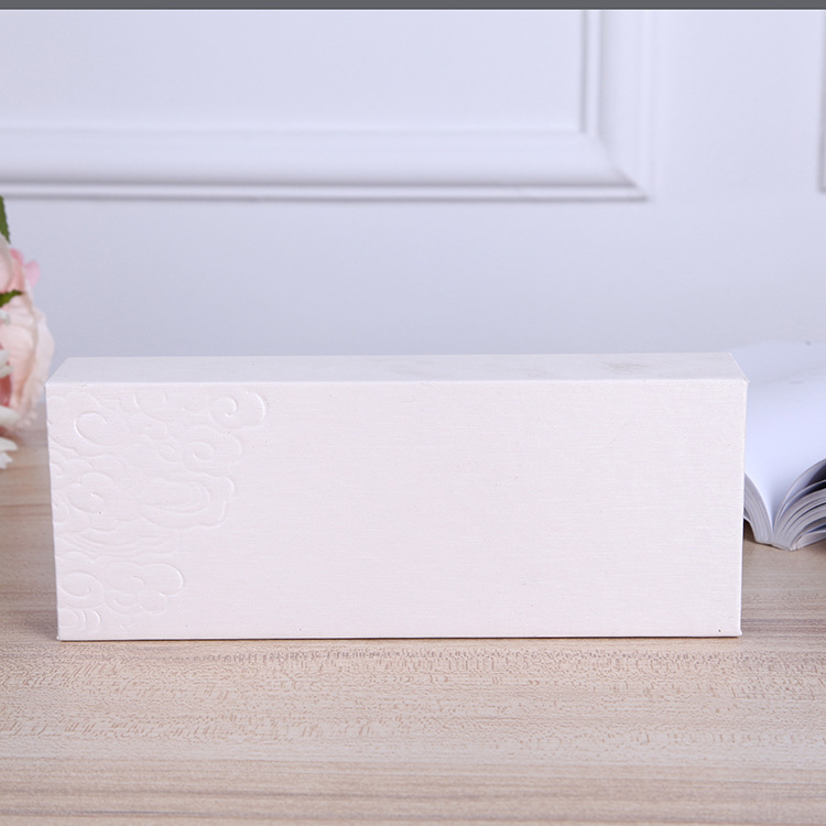 High-Grade Paper Clamshell Pen Gift White Packaging Signature Custom Logo Creative Pen Box Spot