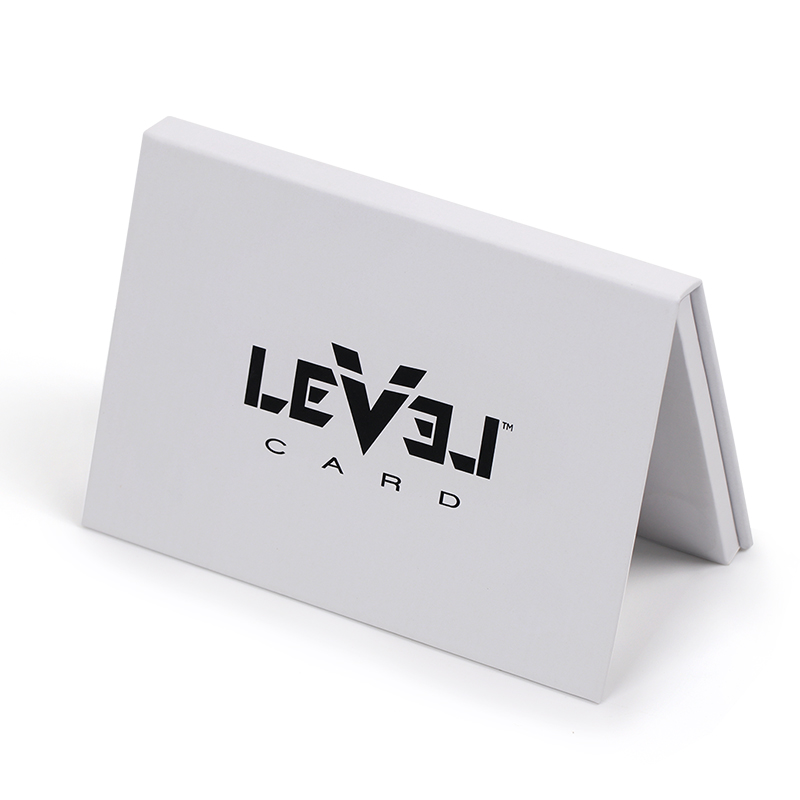 Customized Luxury White Cardboard Packaging Coupon Credit VIP Membership Card Gift Boxes