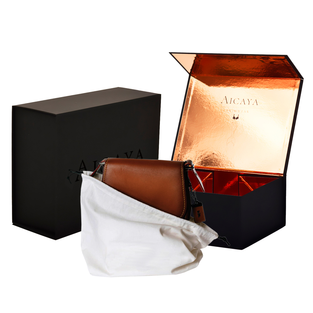 Customized Paper Cardboard Purse Handbag Gift Packaging Box