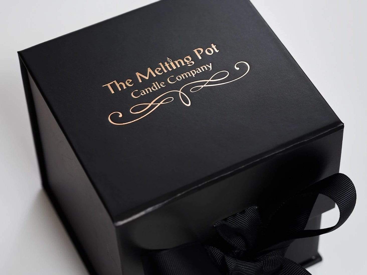 Luxury Black Gift Folding Paperboard Box With Printing Logo Candle Packaging Boxes