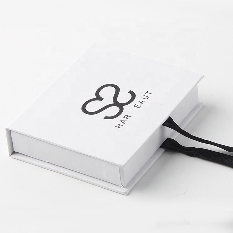 Eco-Friendly Birthday Gift Paper Box Custom White Magnetic Closure Gift Box With Ribbon